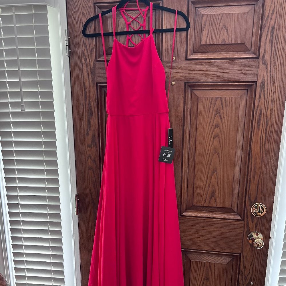 Vintage Ruby Red Lulu's Maxi Dress
